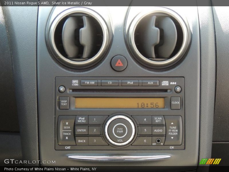 Silver Ice Metallic / Gray 2011 Nissan Rogue S AWD