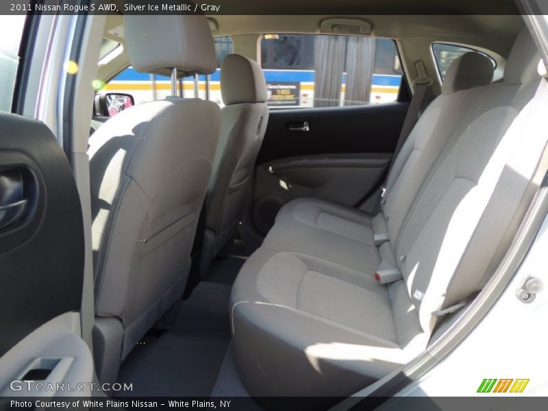 Silver Ice Metallic / Gray 2011 Nissan Rogue S AWD