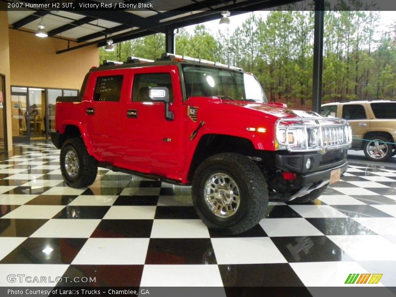 Victory Red / Ebony Black 2007 Hummer H2 SUT