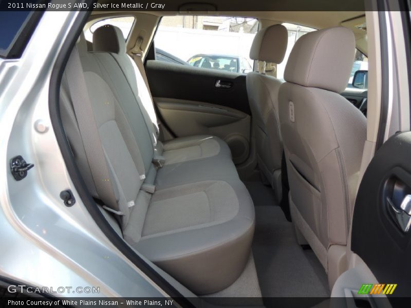 Silver Ice Metallic / Gray 2011 Nissan Rogue S AWD