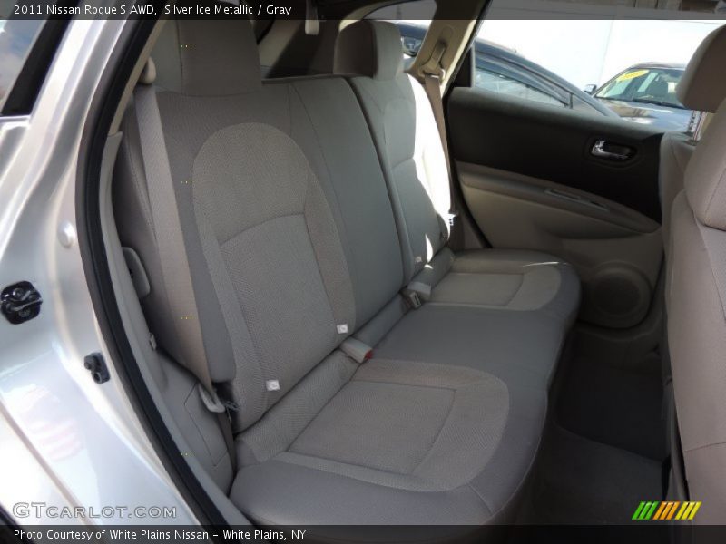 Silver Ice Metallic / Gray 2011 Nissan Rogue S AWD