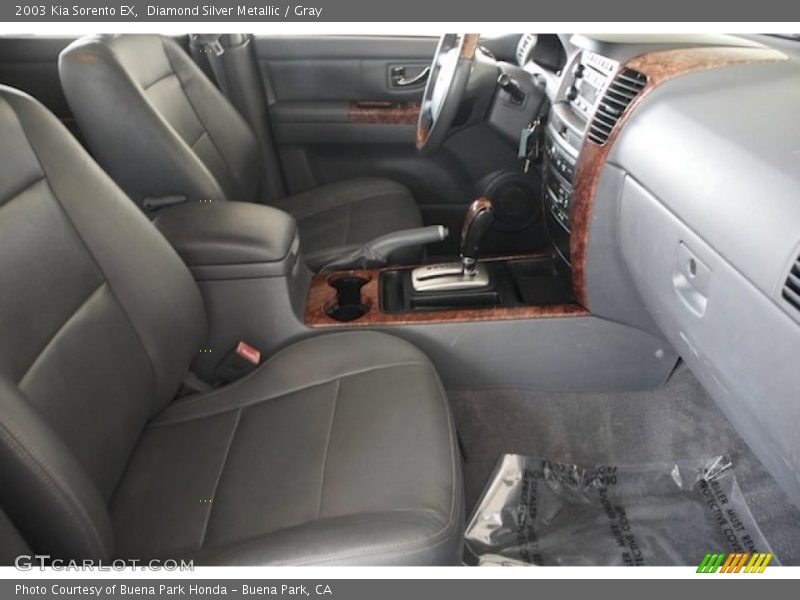 Diamond Silver Metallic / Gray 2003 Kia Sorento EX