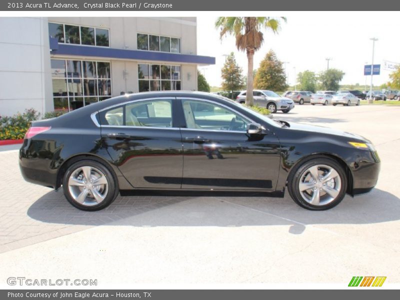 Crystal Black Pearl / Graystone 2013 Acura TL Advance