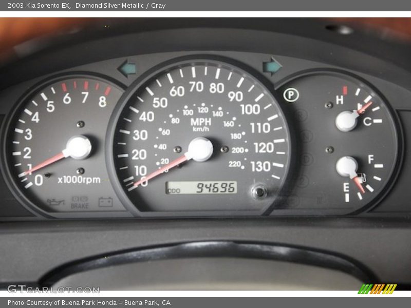  2003 Sorento EX EX Gauges