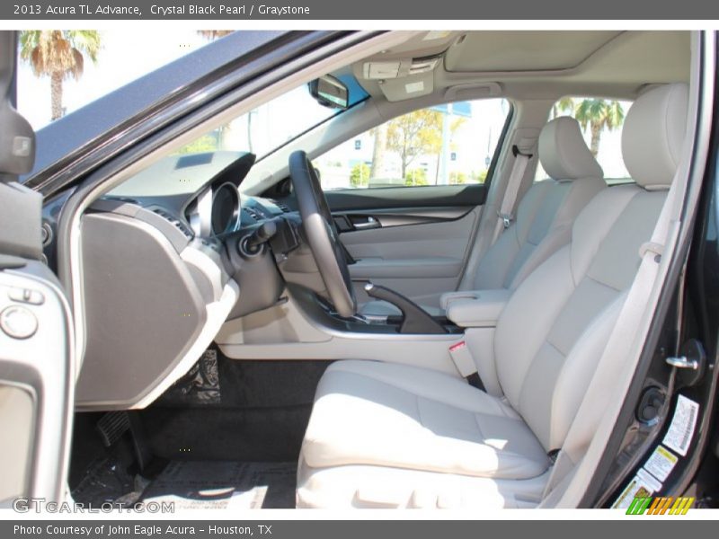 Crystal Black Pearl / Graystone 2013 Acura TL Advance