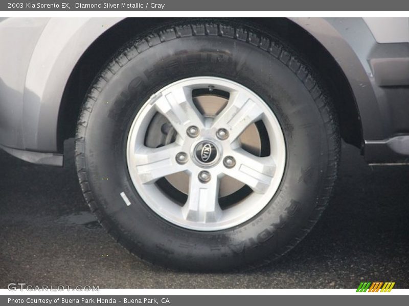 Diamond Silver Metallic / Gray 2003 Kia Sorento EX