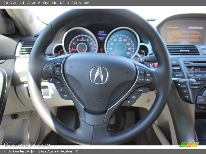 Crystal Black Pearl / Graystone 2013 Acura TL Advance