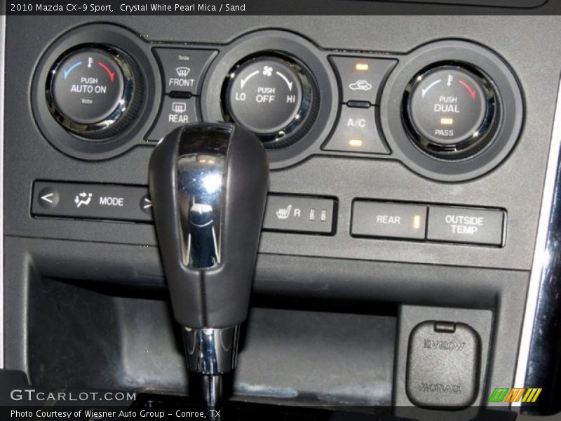 Crystal White Pearl Mica / Sand 2010 Mazda CX-9 Sport