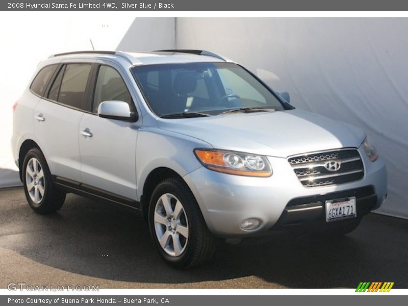 Silver Blue / Black 2008 Hyundai Santa Fe Limited 4WD