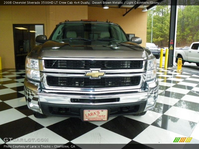 Desert Brown Metallic / Light Cashmere/Ebony 2008 Chevrolet Silverado 3500HD LT Crew Cab 4x4 Dually