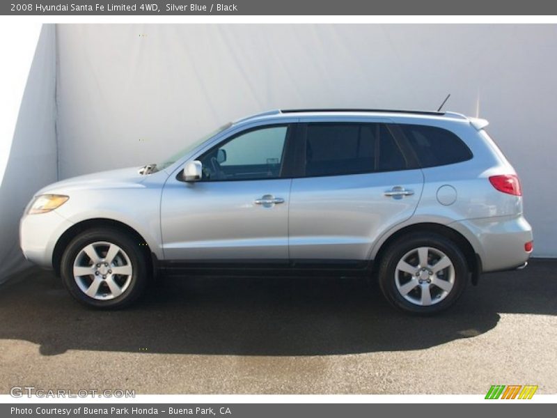 Silver Blue / Black 2008 Hyundai Santa Fe Limited 4WD