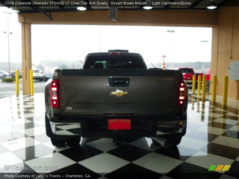 Desert Brown Metallic / Light Cashmere/Ebony 2008 Chevrolet Silverado 3500HD LT Crew Cab 4x4 Dually