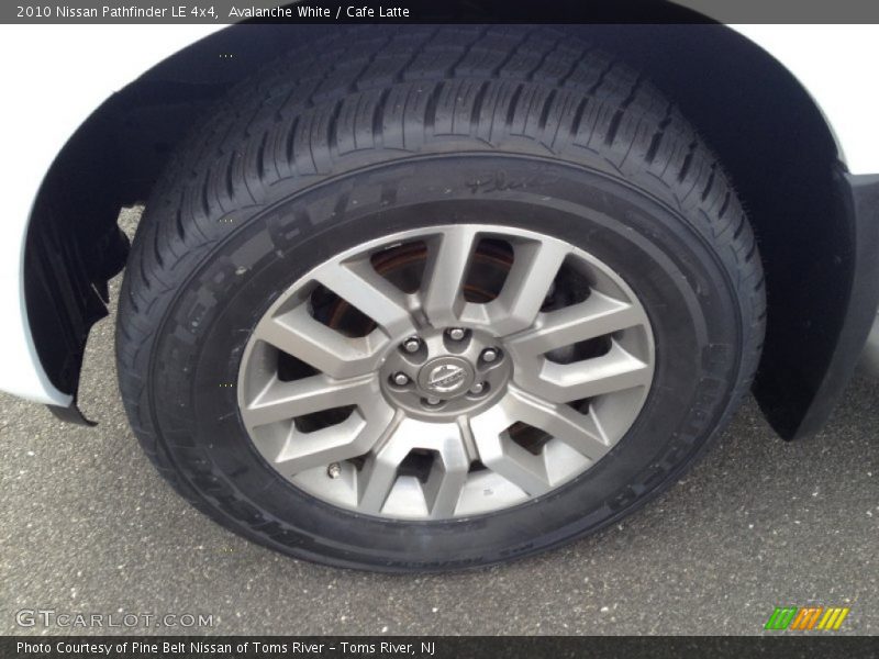 Avalanche White / Cafe Latte 2010 Nissan Pathfinder LE 4x4