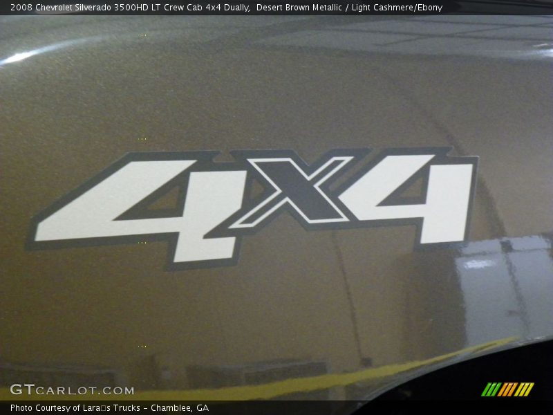 Desert Brown Metallic / Light Cashmere/Ebony 2008 Chevrolet Silverado 3500HD LT Crew Cab 4x4 Dually