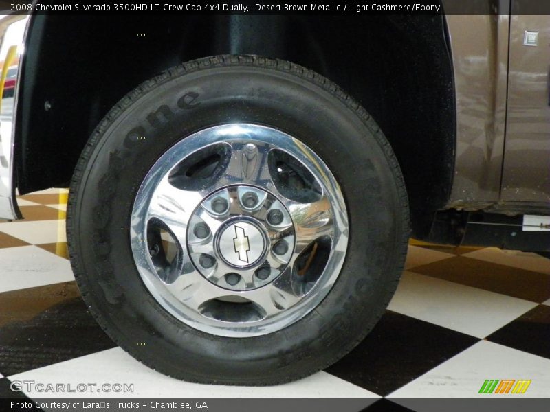 Desert Brown Metallic / Light Cashmere/Ebony 2008 Chevrolet Silverado 3500HD LT Crew Cab 4x4 Dually