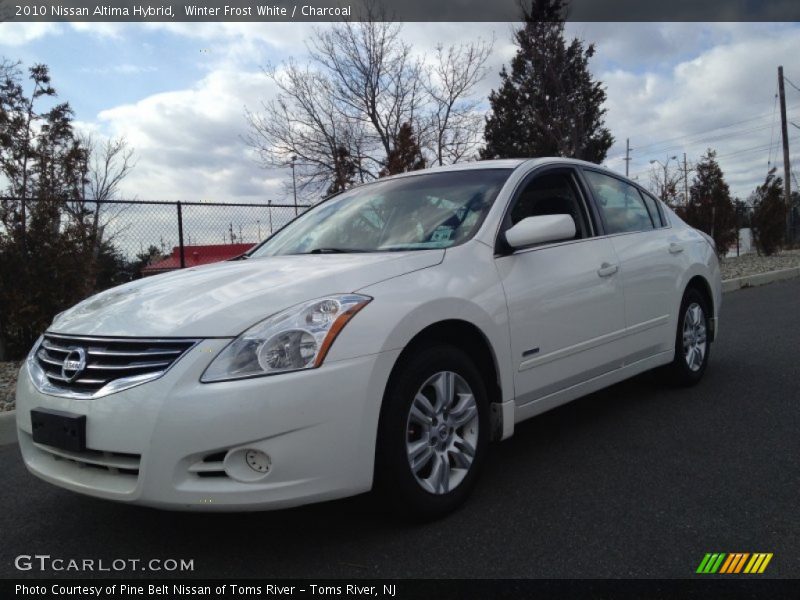 Winter Frost White / Charcoal 2010 Nissan Altima Hybrid