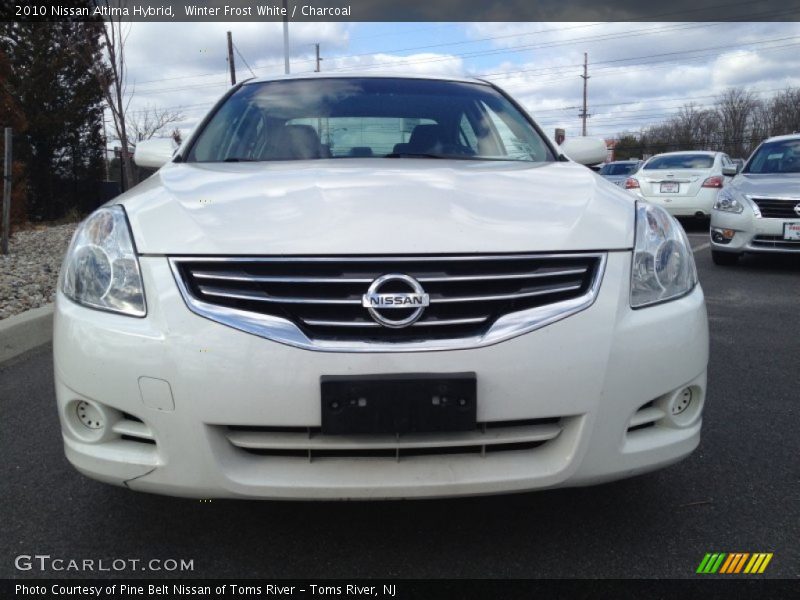 Winter Frost White / Charcoal 2010 Nissan Altima Hybrid