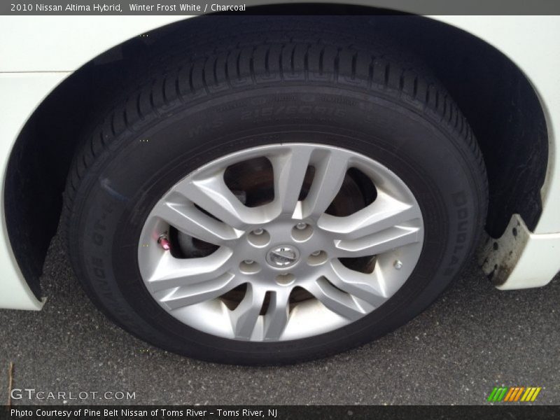 Winter Frost White / Charcoal 2010 Nissan Altima Hybrid