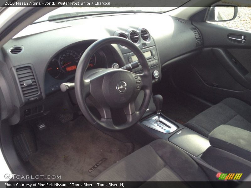 Winter Frost White / Charcoal 2010 Nissan Altima Hybrid