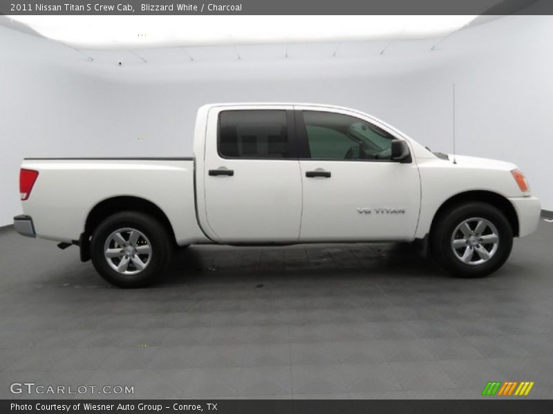 Blizzard White / Charcoal 2011 Nissan Titan S Crew Cab