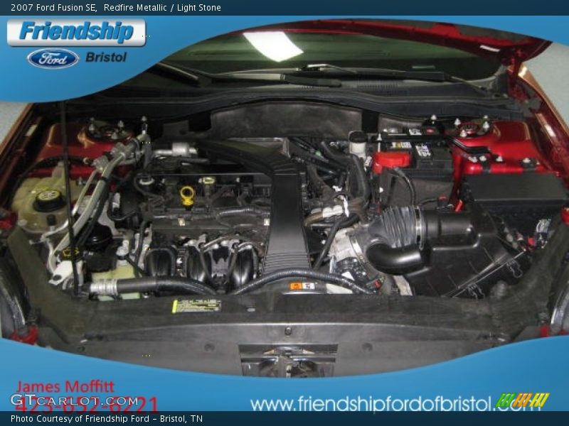 Redfire Metallic / Light Stone 2007 Ford Fusion SE