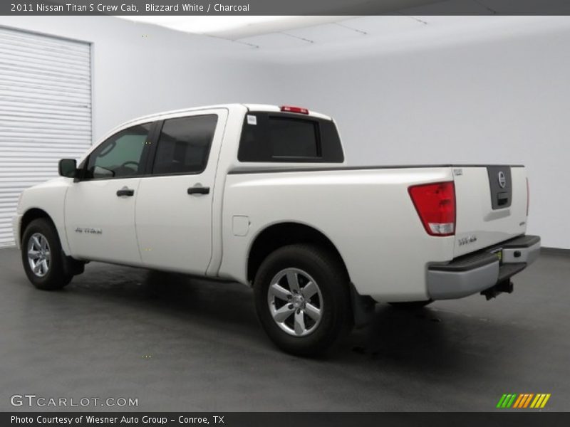 Blizzard White / Charcoal 2011 Nissan Titan S Crew Cab