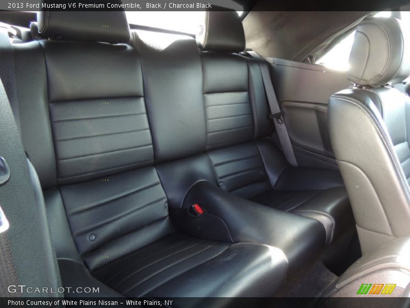 Rear Seat of 2013 Mustang V6 Premium Convertible