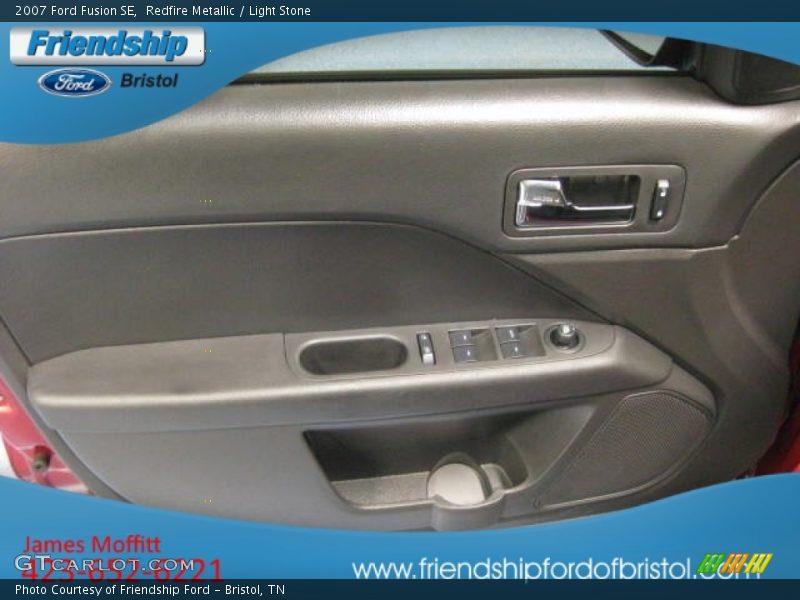 Redfire Metallic / Light Stone 2007 Ford Fusion SE