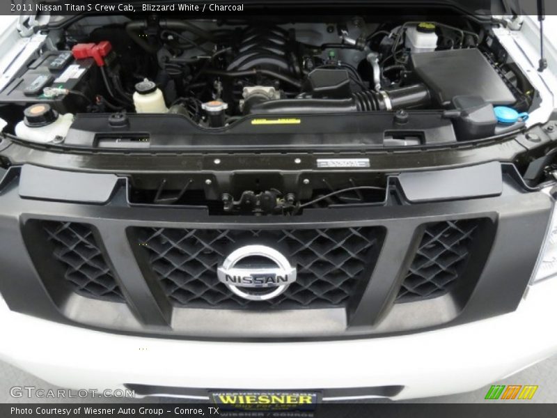 Blizzard White / Charcoal 2011 Nissan Titan S Crew Cab