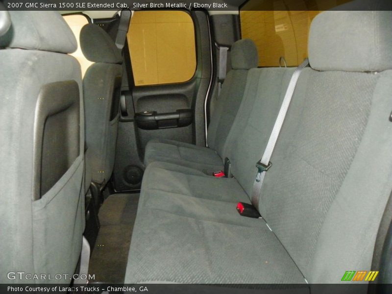 Silver Birch Metallic / Ebony Black 2007 GMC Sierra 1500 SLE Extended Cab