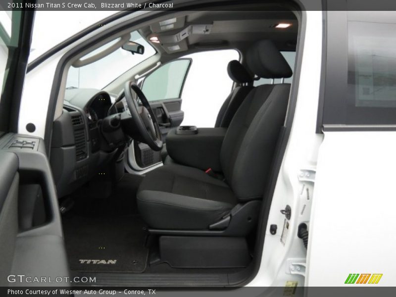 Blizzard White / Charcoal 2011 Nissan Titan S Crew Cab