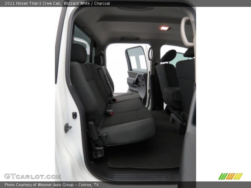 Blizzard White / Charcoal 2011 Nissan Titan S Crew Cab