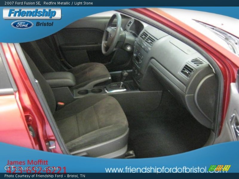 Redfire Metallic / Light Stone 2007 Ford Fusion SE