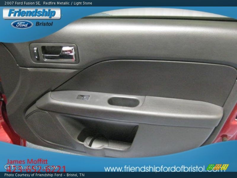 Redfire Metallic / Light Stone 2007 Ford Fusion SE