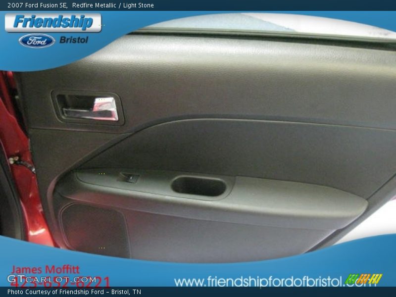 Redfire Metallic / Light Stone 2007 Ford Fusion SE