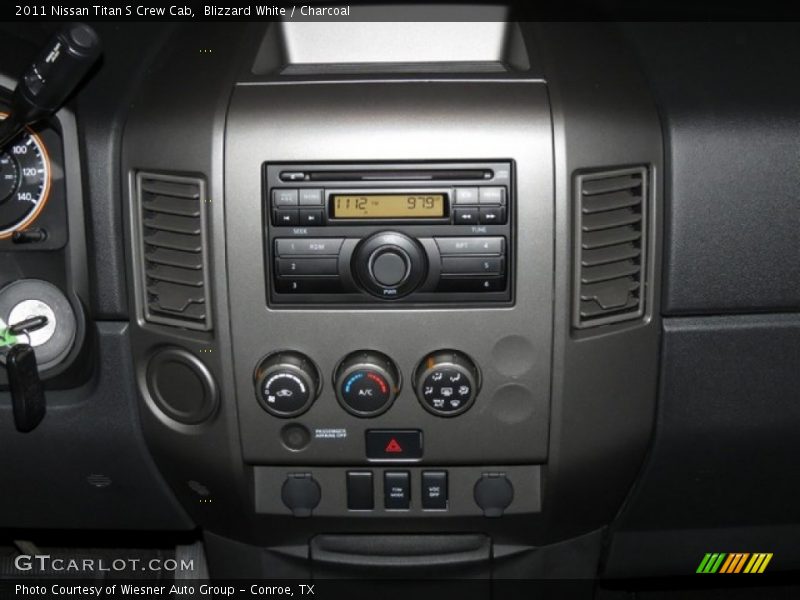 Blizzard White / Charcoal 2011 Nissan Titan S Crew Cab