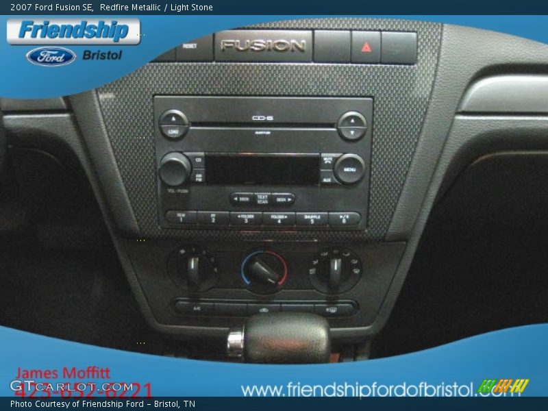 Redfire Metallic / Light Stone 2007 Ford Fusion SE