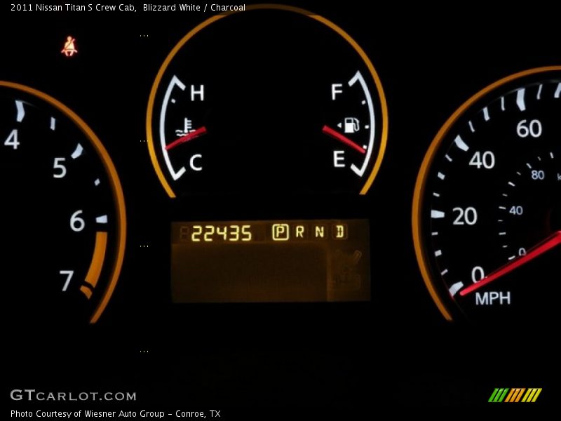 Blizzard White / Charcoal 2011 Nissan Titan S Crew Cab