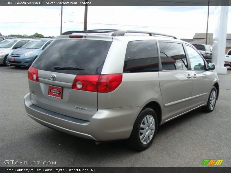 Silver Shadow Pearl / Stone 2008 Toyota Sienna LE