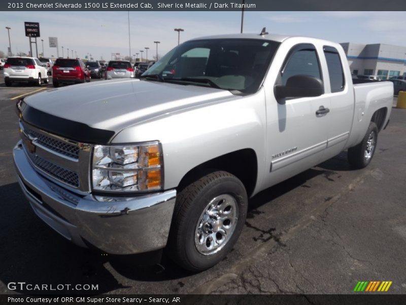 Silver Ice Metallic / Dark Titanium 2013 Chevrolet Silverado 1500 LS Extended Cab