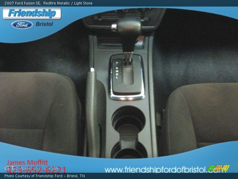 Redfire Metallic / Light Stone 2007 Ford Fusion SE
