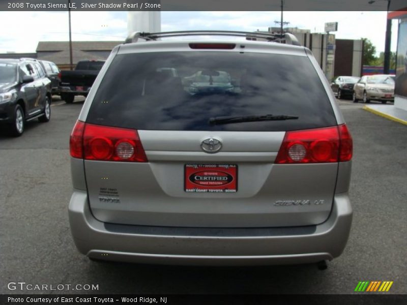 Silver Shadow Pearl / Stone 2008 Toyota Sienna LE
