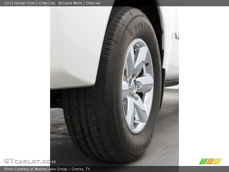 Blizzard White / Charcoal 2011 Nissan Titan S Crew Cab