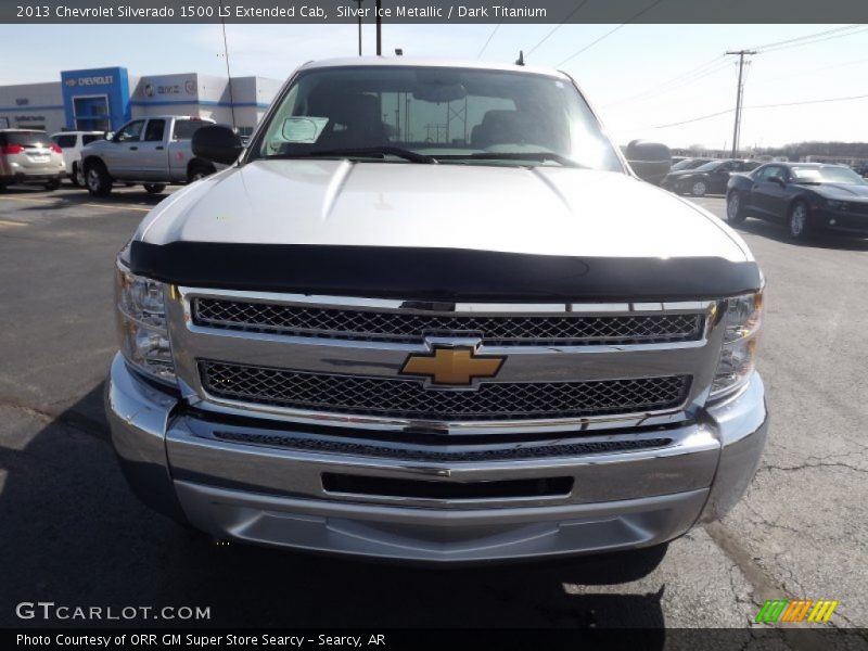Silver Ice Metallic / Dark Titanium 2013 Chevrolet Silverado 1500 LS Extended Cab
