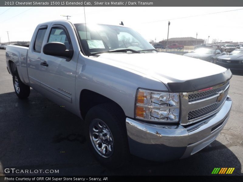 Silver Ice Metallic / Dark Titanium 2013 Chevrolet Silverado 1500 LS Extended Cab