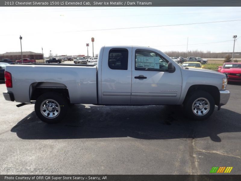 Silver Ice Metallic / Dark Titanium 2013 Chevrolet Silverado 1500 LS Extended Cab