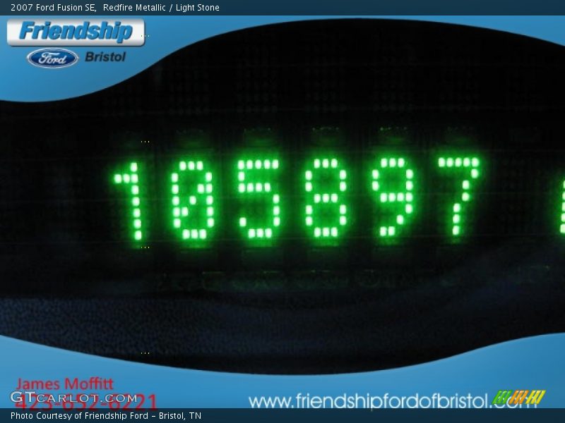 Redfire Metallic / Light Stone 2007 Ford Fusion SE