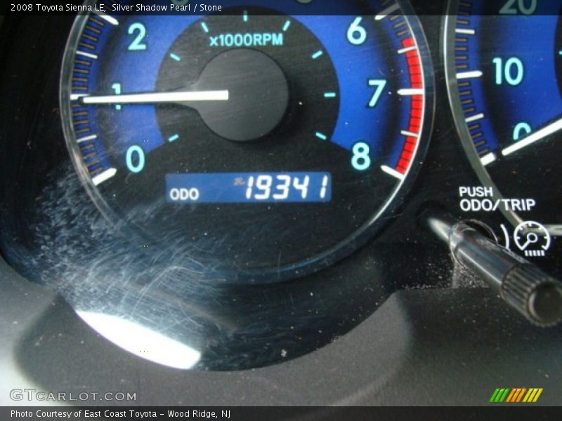 Silver Shadow Pearl / Stone 2008 Toyota Sienna LE