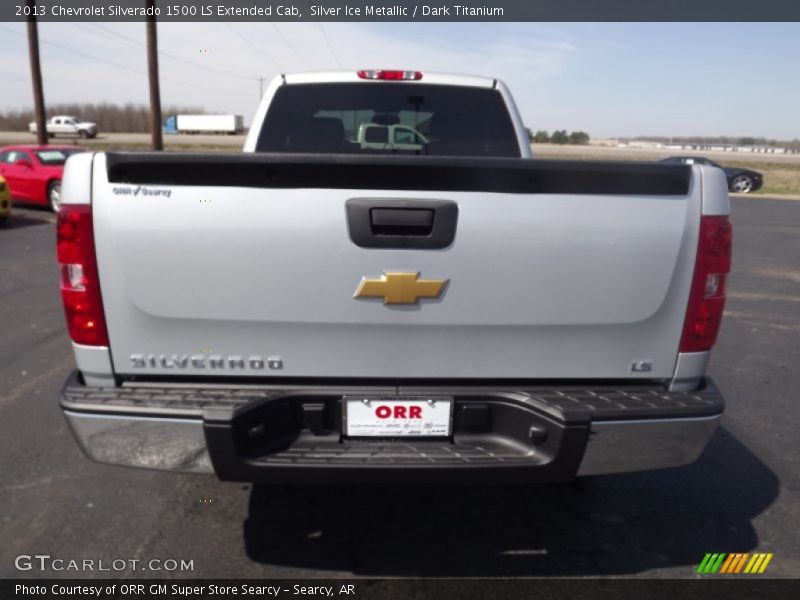 Silver Ice Metallic / Dark Titanium 2013 Chevrolet Silverado 1500 LS Extended Cab