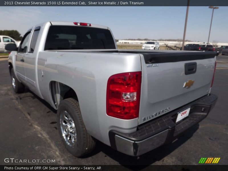 Silver Ice Metallic / Dark Titanium 2013 Chevrolet Silverado 1500 LS Extended Cab